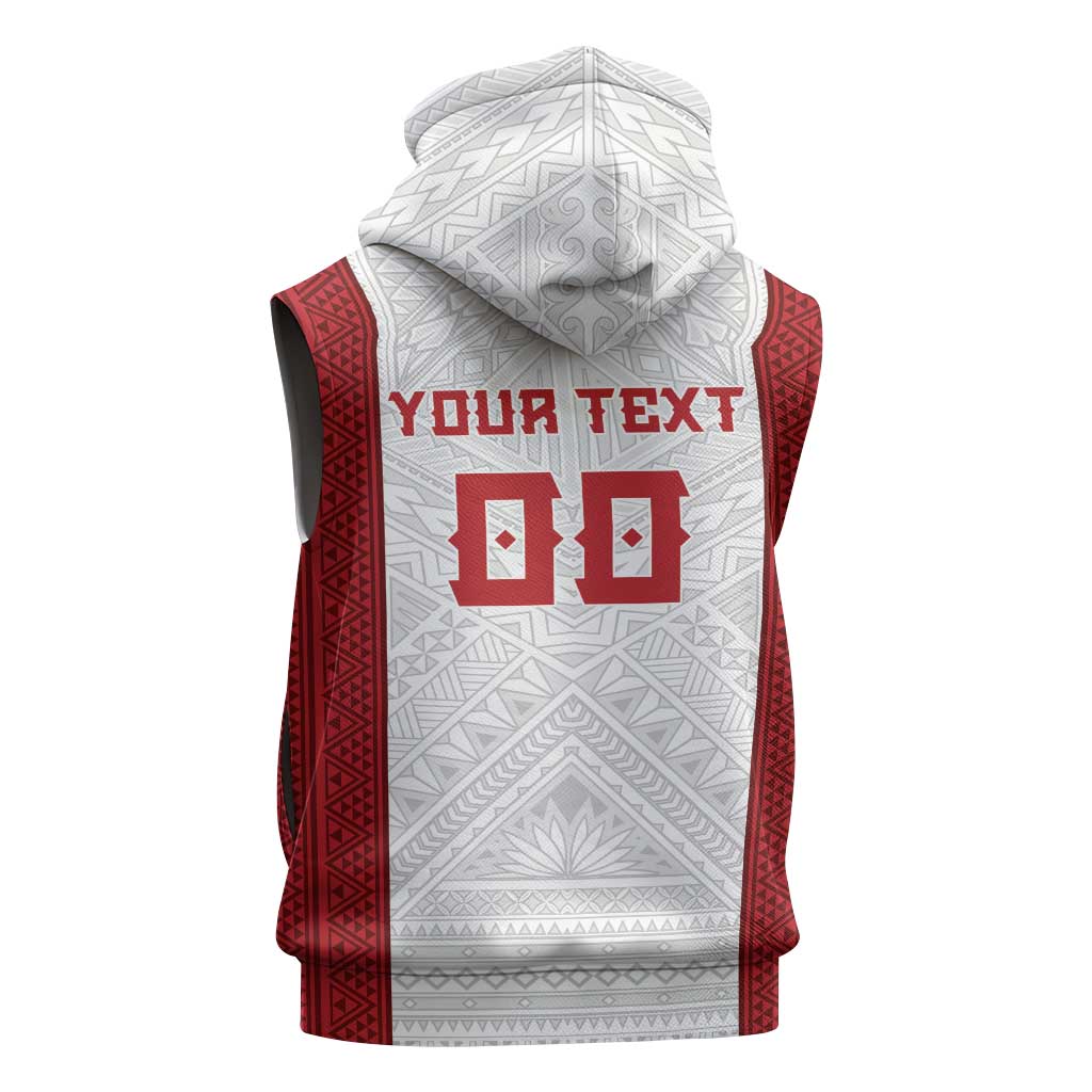 Tonga Rugby Custom Sleeveless Zip Hoodie Tonga Sea Eagles Go Champions