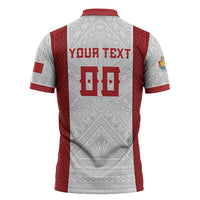 Tonga Rugby Custom Zipper Polo Shirt Tonga Sea Eagles Go Champions