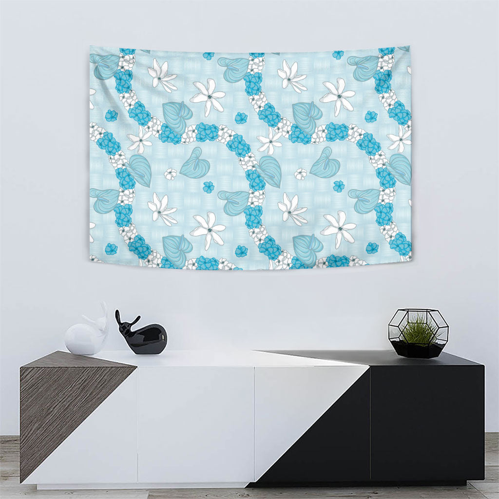 Hawaii Anthurium Tiare Pikake Lei Tapestry UliUli Lauhala Art Pattern LT01 - Polynesian Pride
