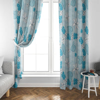Hawaii Anthurium Tiare Pikake Lei Window Curtain UliUli Lauhala Art Pattern