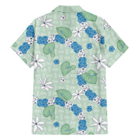 Hawaii Anthurium Tiare Pikake Lei Family Matching Summer Maxi Dress and Hawaiian Shirt Omaomao Lauhala Art Pattern LT01 - Polynesian Pride