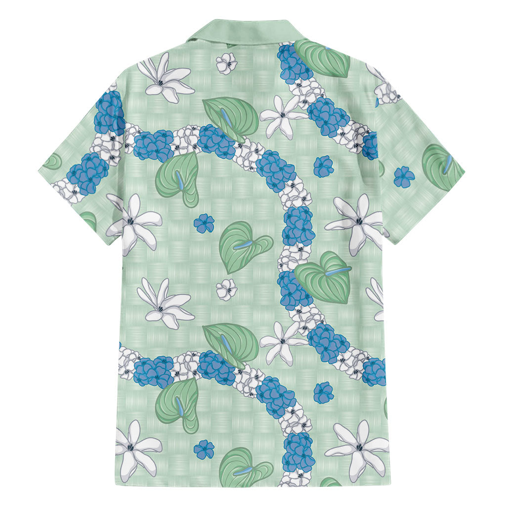 Hawaii Anthurium Tiare Pikake Lei Hawaiian Shirt Omaomao Lauhala Art Pattern LT01 - Polynesian Pride