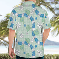 Hawaii Anthurium Tiare Pikake Lei Hawaiian Shirt Omaomao Lauhala Art Pattern LT01 - Polynesian Pride