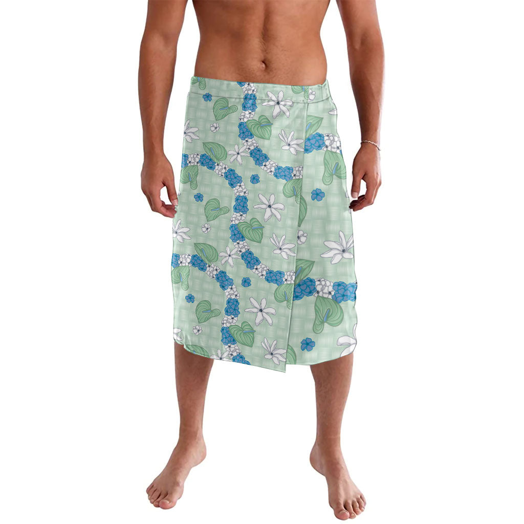 Hawaii Anthurium Tiare Pikake Lei Lavalava Omaomao Lauhala Art Pattern LT01 Green - Polynesian Pride
