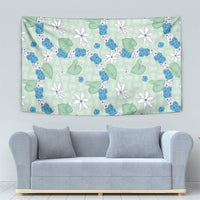 Hawaii Anthurium Tiare Pikake Lei Tapestry Omaomao Lauhala Art Pattern