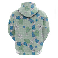 Hawaii Anthurium Tiare Pikake Lei Zip Hoodie Omaomao Lauhala Art Pattern LT01 - Polynesian Pride