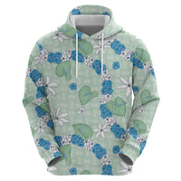 Hawaii Anthurium Tiare Pikake Lei Zip Hoodie Omaomao Lauhala Art Pattern LT01 - Polynesian Pride