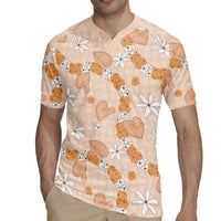 Hawaii Anthurium Tiare Pikake Lei Rugby Jersey Alani Lauhala Art Pattern