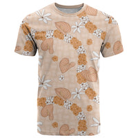 Hawaii Anthurium Tiare Pikake Lei T Shirt Alani Lauhala Art Pattern