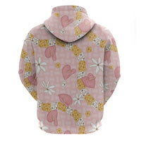 Hawaii Anthurium Tiare Pikake Lei Hoodie Akala Lauhala Art Pattern LT01 - Polynesian Pride