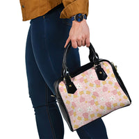 Hawaii Anthurium Tiare Pikake Lei Shoulder Handbag Akala Lauhala Art Pattern