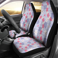 Hawaii Anthurium Tiare Pikake Lei Car Seat Cover Poni Lauhala Art Pattern