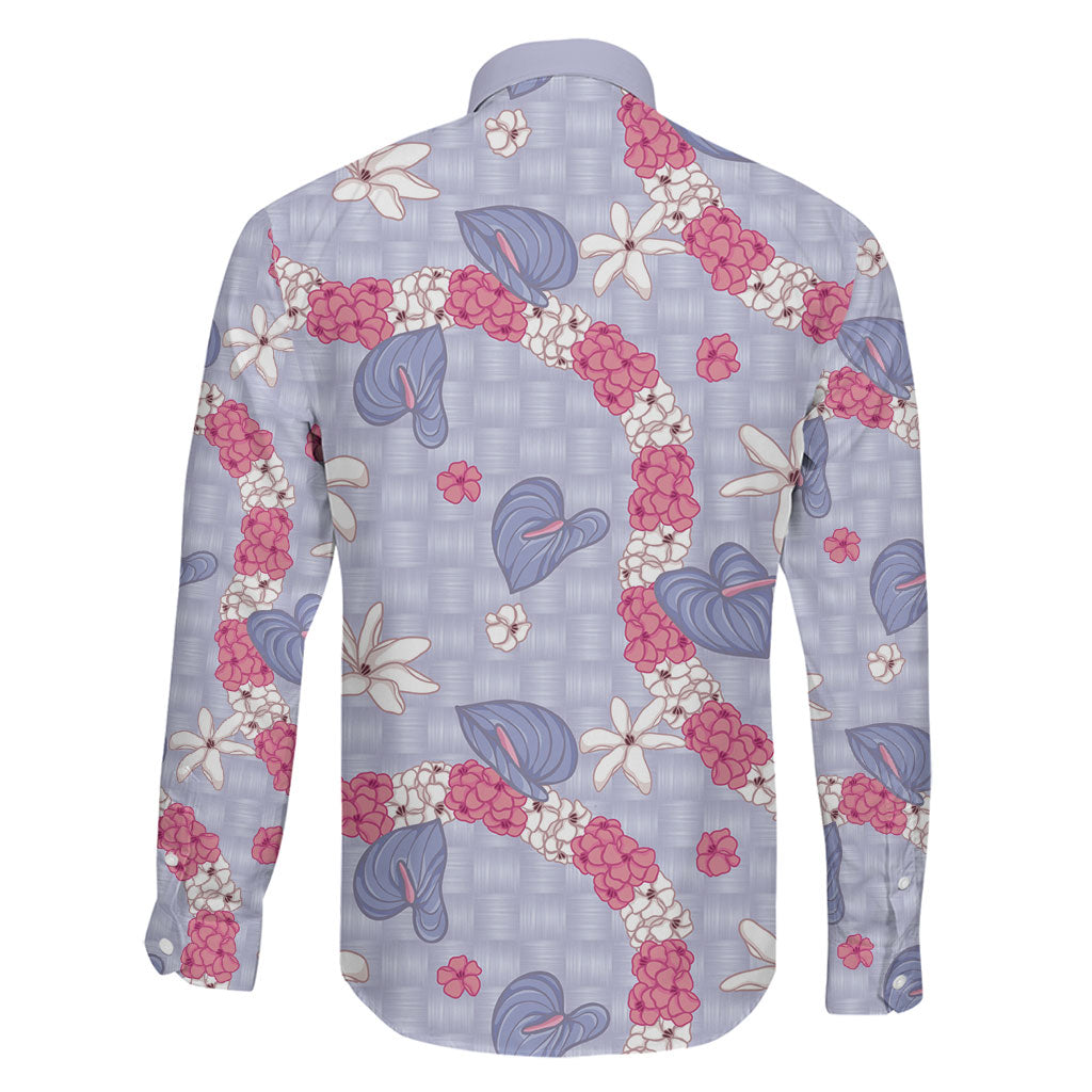 Hawaii Anthurium Tiare Pikake Lei Family Matching Mermaid Dress and Hawaiian Shirt Poni Lauhala Art Pattern