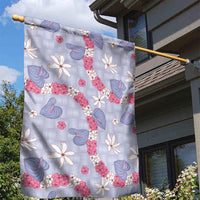 Hawaii Anthurium Tiare Pikake Lei Garden Flag Poni Lauhala Art Pattern