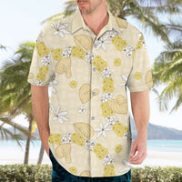Hawaii Anthurium Tiare Pikake Lei Hawaiian Shirt Melemele Lauhala Art Pattern LT01 - Polynesian Pride