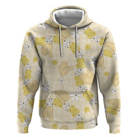 Hawaii Anthurium Tiare Pikake Lei Hoodie Melemele Lauhala Art Pattern LT01 Pullover Hoodie Yellow - Polynesian Pride