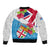 Fiji Day Bomber Jacket Fijian Hibiscus Special Version LT01 - Polynesian Pride