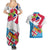 Fiji Day Couples Matching Summer Maxi Dress and Hawaiian Shirt Fijian Hibiscus Special Version LT01 - Polynesian Pride