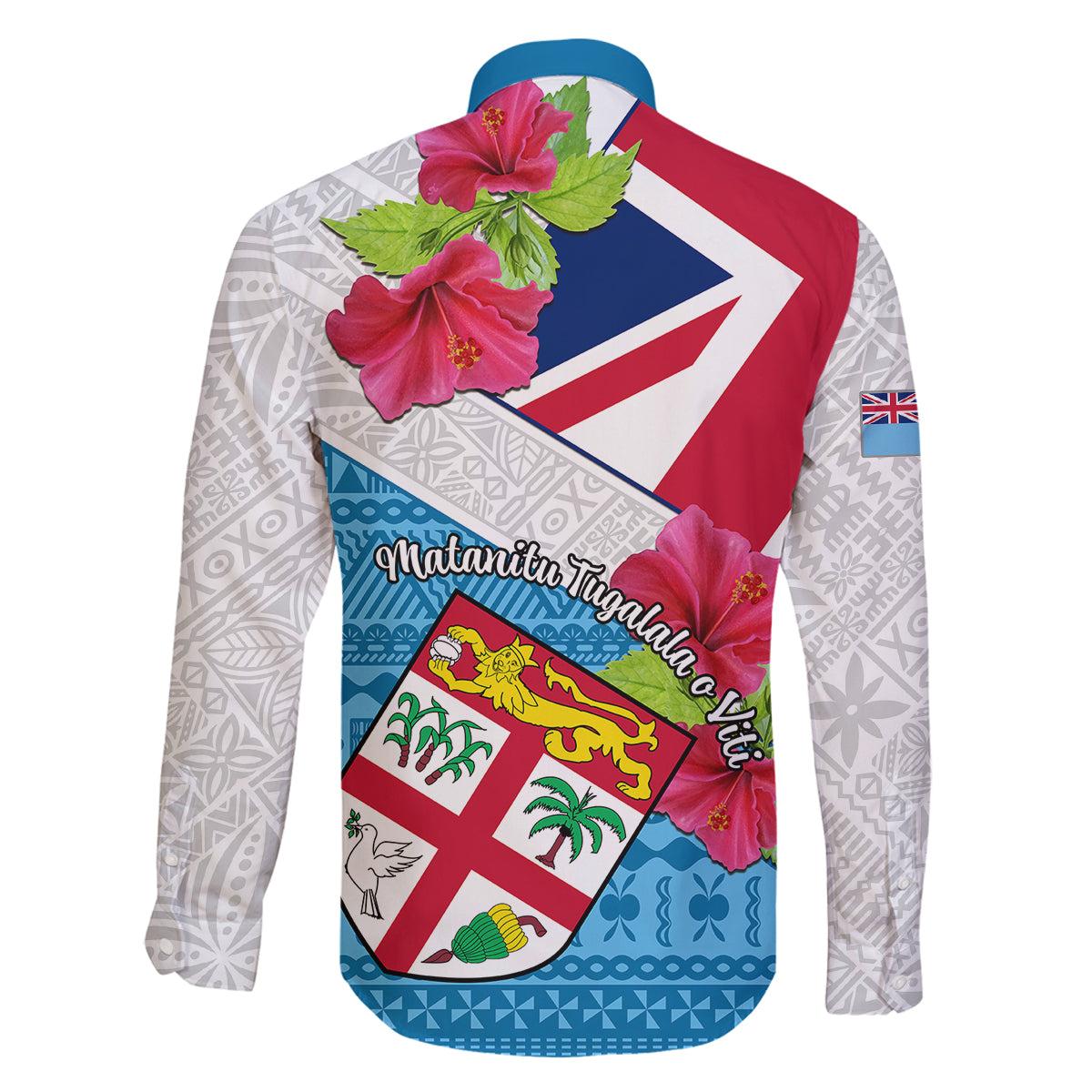 Fiji Day Family Matching Off Shoulder Short Dress and Hawaiian Shirt Fijian Hibiscus Special Version LT01 - Polynesian Pride