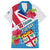 Fiji Day Family Matching Summer Maxi Dress and Hawaiian Shirt Fijian Hibiscus Special Version LT01 Dad's Shirt - Short Sleeve White - Polynesian Pride