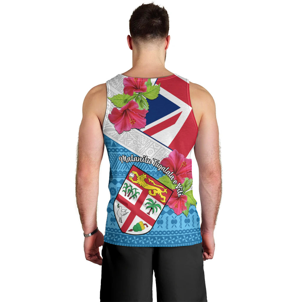 Fiji Day Men Tank Top Fijian Hibiscus Special Version LT01 - Polynesian Pride