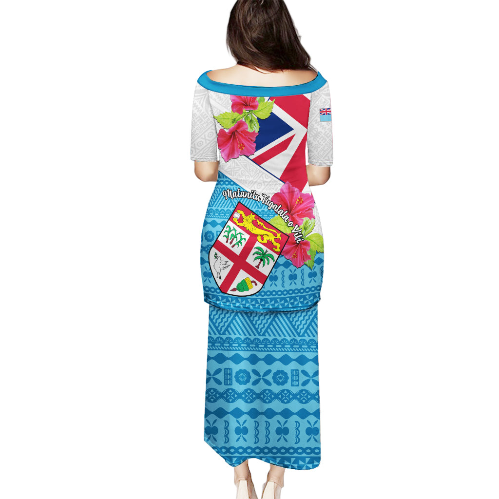 Fiji Day Puletasi Fijian Hibiscus Special Version LT01 - Polynesian Pride