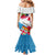 Personalised Fiji Day Family Matching Mermaid Dress and Hawaiian Shirt Fijian Hibiscus Special Version LT01 - Polynesian Pride