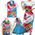 Personalised Fiji Day Family Matching Short Sleeve Bodycon Dress and Hawaiian Shirt Fijian Hibiscus Special Version LT01 - Polynesian Pride