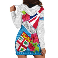 Personalised Fiji Day Hoodie Dress Fijian Hibiscus Special Version LT01 - Polynesian Pride