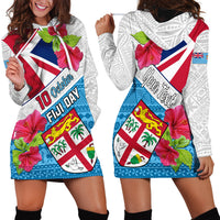 Personalised Fiji Day Hoodie Dress Fijian Hibiscus Special Version LT01 - Polynesian Pride