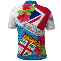 Personalised Fiji Day Polo Shirt Fijian Hibiscus Special Version LT01 - Polynesian Pride