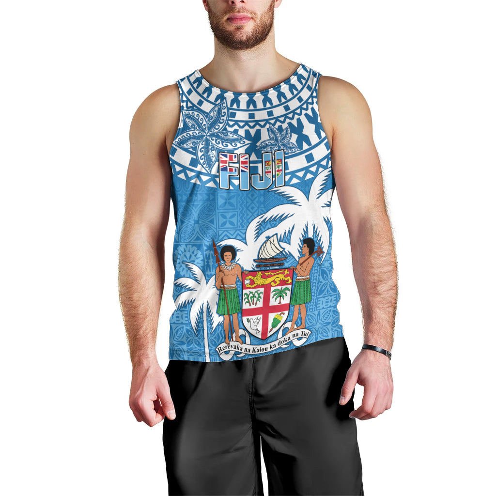 Fiji Men Tank Top Bula Fijian Tapa Pattern LT01 - Polynesian Pride