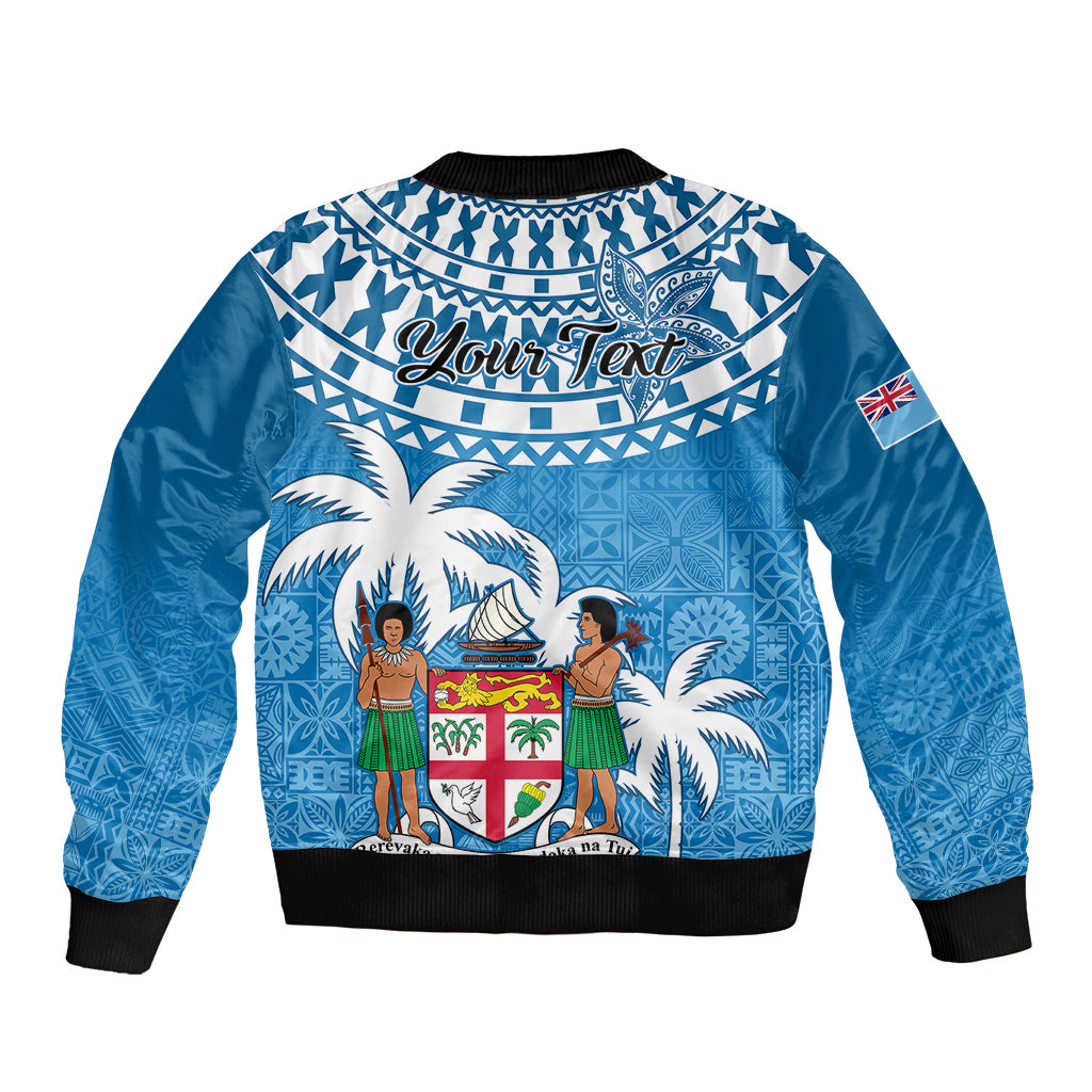 Personalised Fiji Bomber Jacket Bula Fijian Tapa Pattern LT01 - Polynesian Pride
