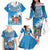 Personalised Fiji Family Matching Off Shoulder Long Sleeve Dress and Hawaiian Shirt Bula Fijian Tapa Pattern LT01 - Polynesian Pride