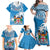 Personalised Fiji Family Matching Off Shoulder Maxi Dress and Hawaiian Shirt Bula Fijian Tapa Pattern LT01 - Polynesian Pride