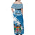 Personalised Fiji Family Matching Off Shoulder Maxi Dress and Hawaiian Shirt Bula Fijian Tapa Pattern LT01 - Polynesian Pride