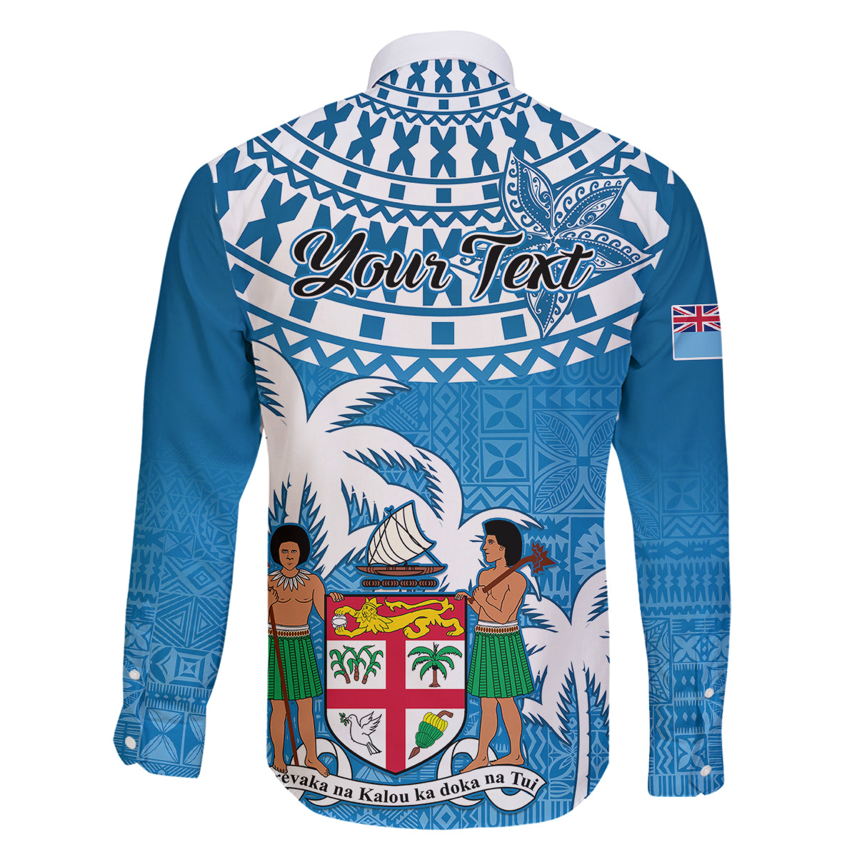 Personalised Fiji Family Matching Short Sleeve Bodycon Dress and Hawaiian Shirt Bula Fijian Tapa Pattern LT01 - Polynesian Pride