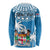 Personalised Fiji Long Sleeve Shirt Bula Fijian Tapa Pattern LT01