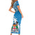 Personalised Fiji Short Sleeve Bodycon Dress Bula Fijian Tapa Pattern LT01 - Polynesian Pride