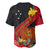 Papua New Guinea Baseball Jersey Bird Of Paradise With Tropical Flower LT01 - Polynesian Pride