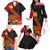Papua New Guinea Family Matching Off Shoulder Long Sleeve Dress and Hawaiian Shirt Bird Of Paradise With Tropical Flower LT01 - Polynesian Pride