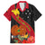 Papua New Guinea Family Matching Off Shoulder Long Sleeve Dress and Hawaiian Shirt Bird Of Paradise With Tropical Flower LT01 Dad's Shirt - Short Sleeve Black - Polynesian Pride
