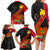 Personalised Papua New Guinea Family Matching Long Sleeve Bodycon Dress and Hawaiian Shirt Bird Of Paradise With Tropical Flower LT01 - Polynesian Pride