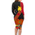 Personalised Papua New Guinea Family Matching Long Sleeve Bodycon Dress and Hawaiian Shirt Bird Of Paradise With Tropical Flower LT01 - Polynesian Pride