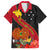 Personalised Papua New Guinea Family Matching Puletasi Dress and Hawaiian Shirt Bird Of Paradise With Tropical Flower LT01 Dad's Shirt - Short Sleeve Black - Polynesian Pride