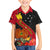 Personalised Papua New Guinea Family Matching Puletasi Dress and Hawaiian Shirt Bird Of Paradise With Tropical Flower LT01 Son's Shirt Black - Polynesian Pride
