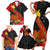 Personalised Papua New Guinea Family Matching Short Sleeve Bodycon Dress and Hawaiian Shirt Bird Of Paradise With Tropical Flower LT01 - Polynesian Pride