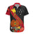 Personalised Papua New Guinea Hawaiian Shirt Bird Of Paradise With Tropical Flower LT01 Black - Polynesian Pride