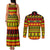 Custom Hawaii Christmas Couples Matching Tank Maxi Dress and Long Sleeve Button Shirt Hawaiian Quilt Pattern Reggae Version LT01 - Polynesian Pride