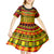 Custom Hawaii Christmas Kid Short Sleeve Dress Hawaiian Quilt Pattern Reggae Version LT01 - Polynesian Pride